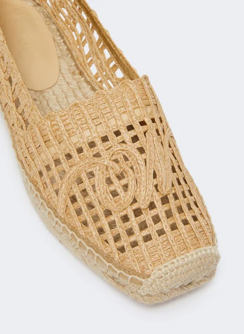 Еспадрили с рафия ефект Weekend Max Mara Wkailmes — снимка 4