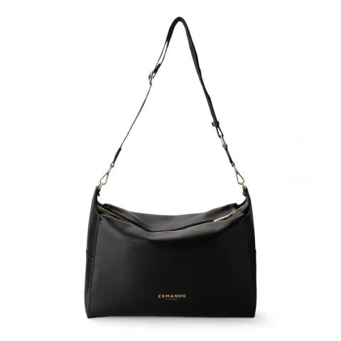 Дамска черна чанта Victoria 26 Large Ermanno Firenze — снимка 6