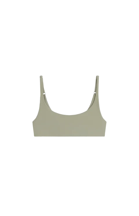 Scoop Bikini Top in Light Sage