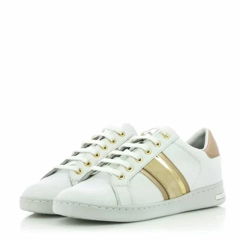 Дамски Сникърс GEOX – D361BE 239 D JAYSEN WHITE/LT GOLD — снимка 3