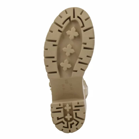 Дамски Сандали На Ток RAMARIM – 2454203 GOLD/ALMOND — снимка 4