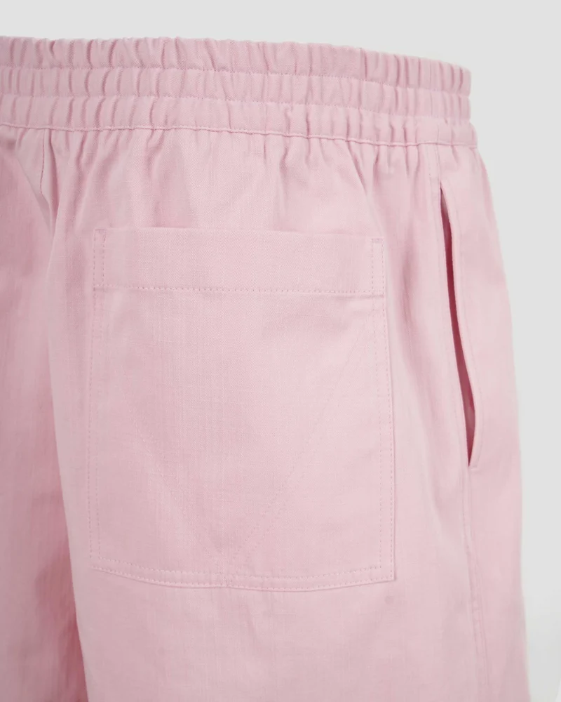 Cotton Twill Shorts in Camelia — снимка 2