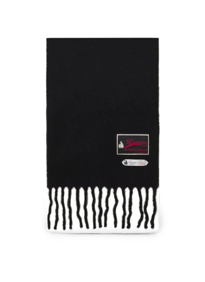 Вълнен шал с лого Lanvin