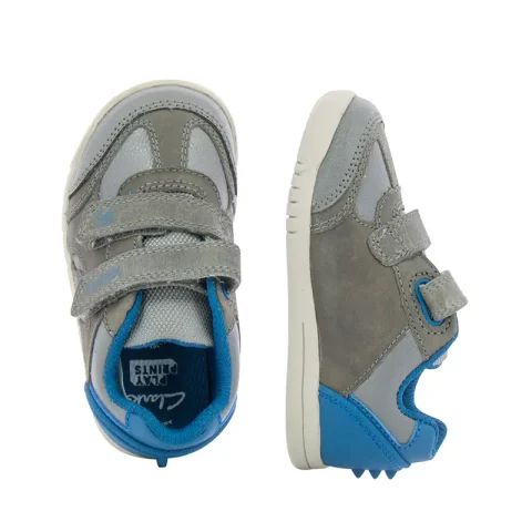 Сникърс Момчета CLARKS – 26164798 Rex Play T Grey/Blue — снимка 4