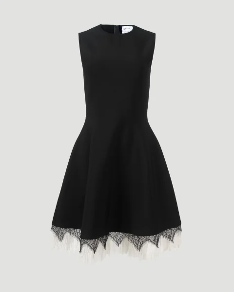 Cobweb Lace Dress in Black