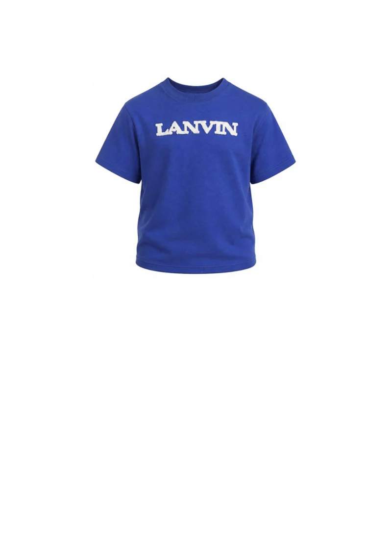Тишърт с 3D лого Lanvin Kids