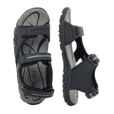 Мъжки Спортни Сандали GEOX – U8224D C9310 U SANDAL STRADA BLACK/STONE — снимка 5