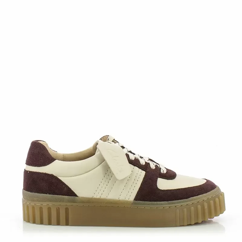 Дамски Сникърс CLARKS – 26185508 MAYHILL LACE BURGUNDY COMBI