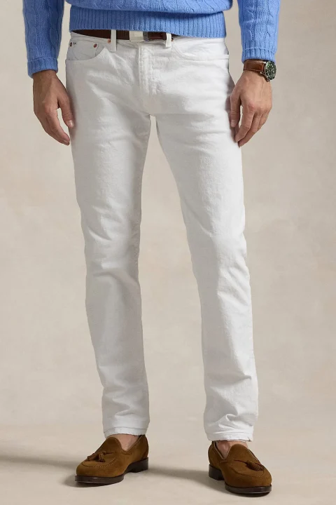 Jeans Low Str Denim-Sullivan Slim 710956083002 100 white — снимка 2