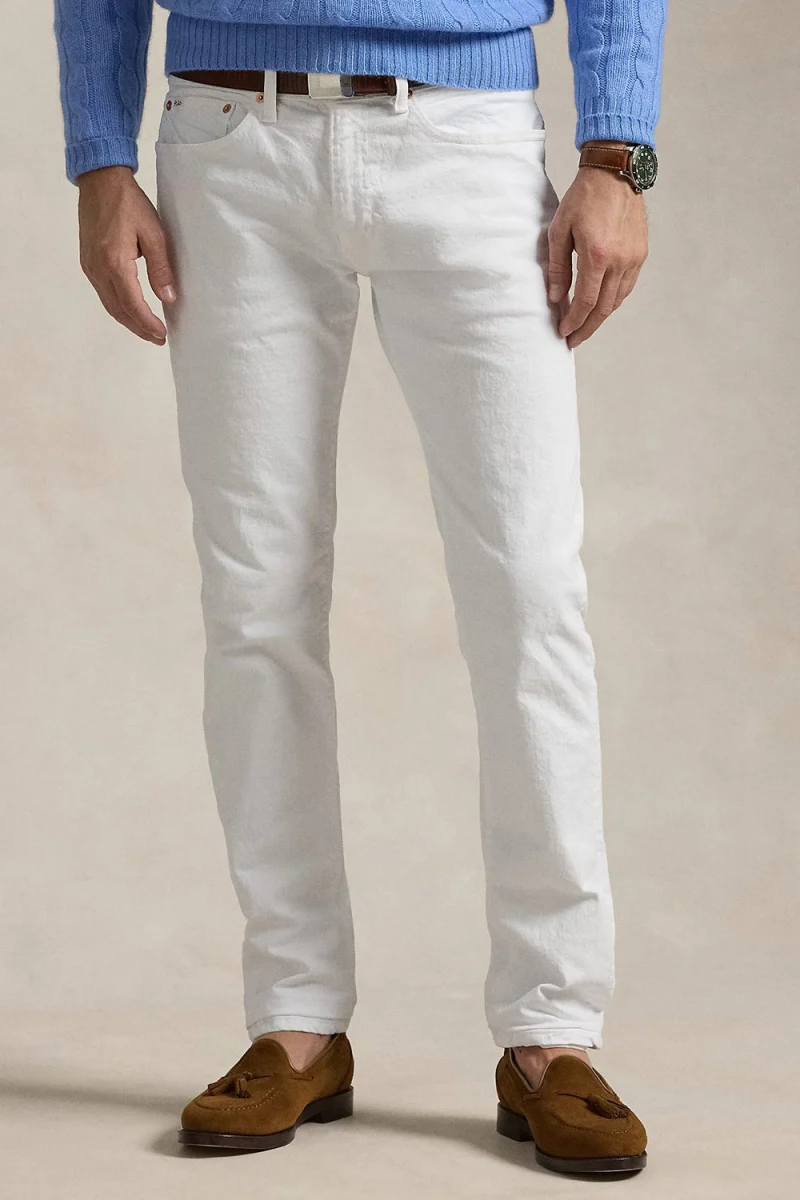 Jeans Low Str Denim-Sullivan Slim 710956083002 100 white — снимка 2