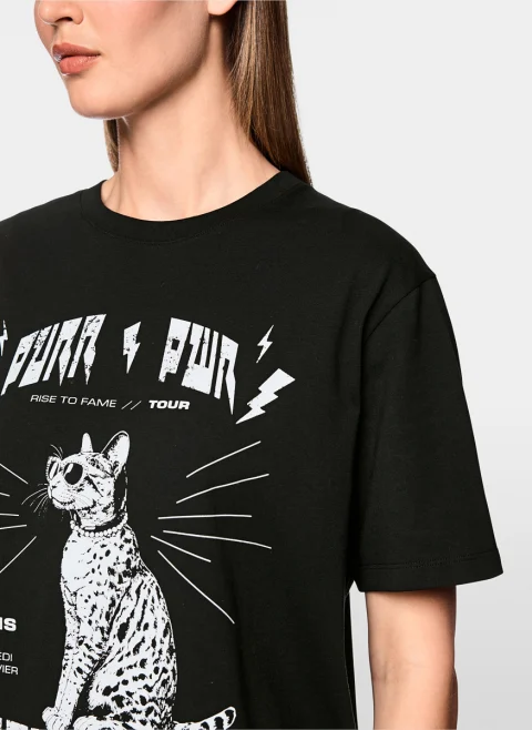 Тишърт с принт 'Festival' Marc Cain Sports — снимка 4