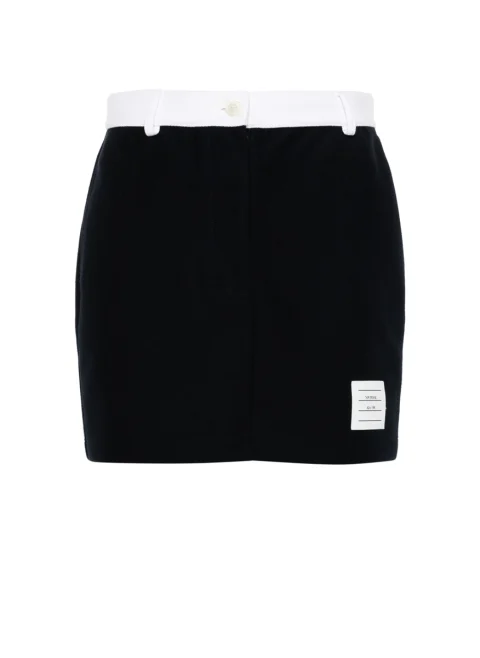 Мини пола с контрастни детайли Thom Browne — снимка 5