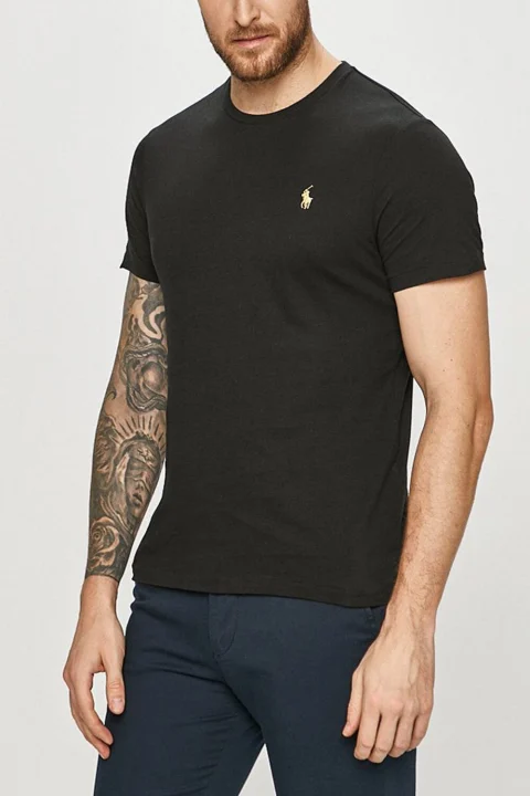 T-Shirt 26/1'S Jersey-Lsl 710766890001 001 black — снимка 2
