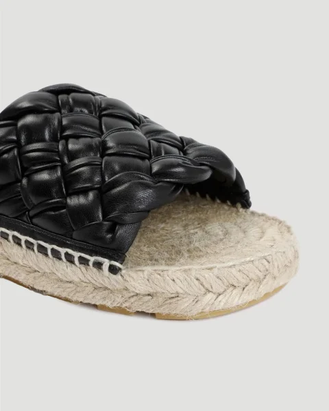 Jack Flat Sandal in Black — снимка 3