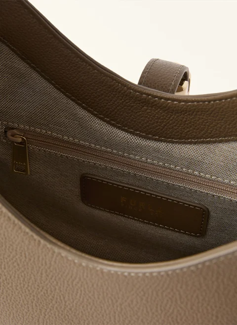 Мини чанта Furla Goccia Muddy Gray — снимка 3