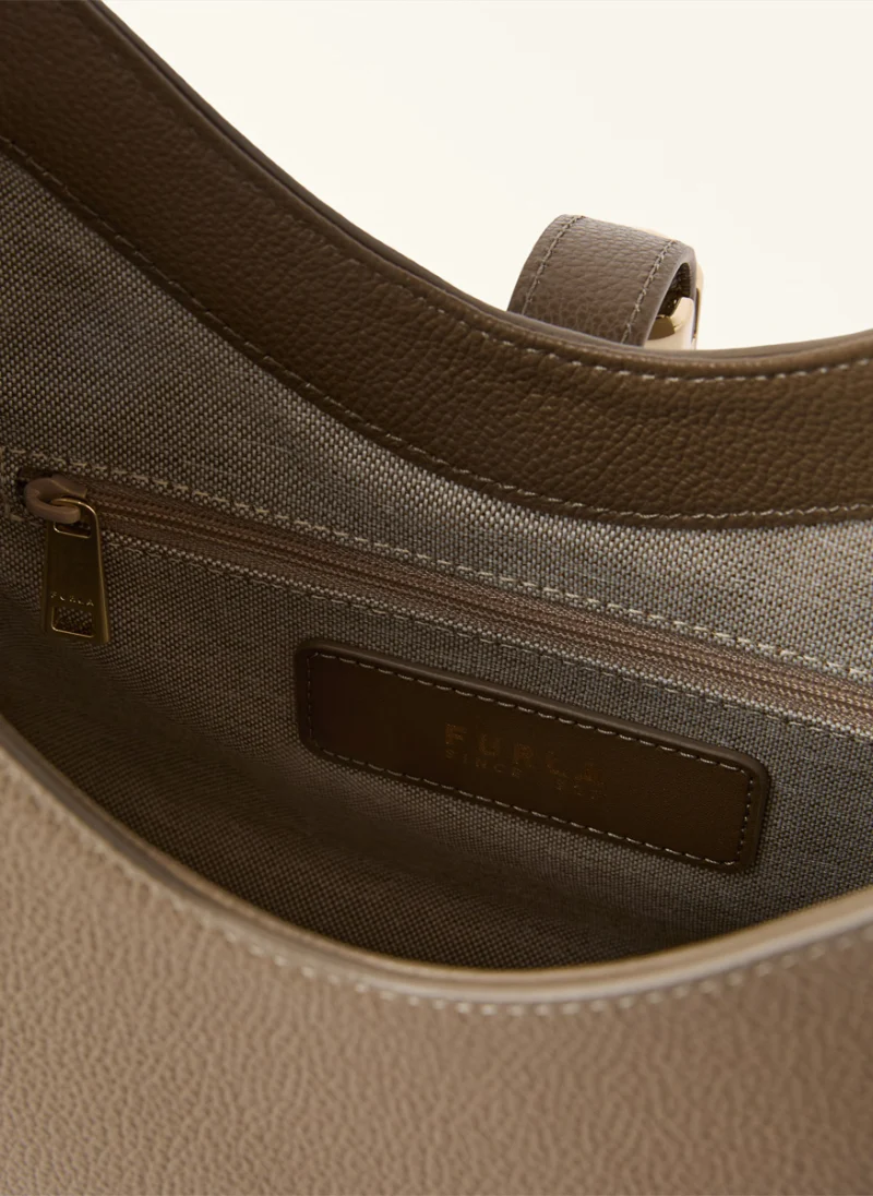Мини чанта Furla Goccia Muddy Gray — снимка 3