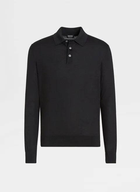 Полошърт с коприна Zegna — снимка 3