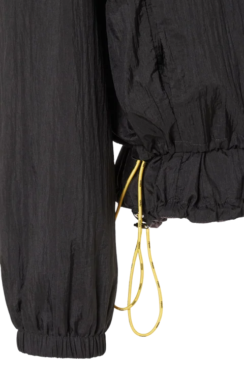 Black Nylon Reversible Windbreaker — снимка 4