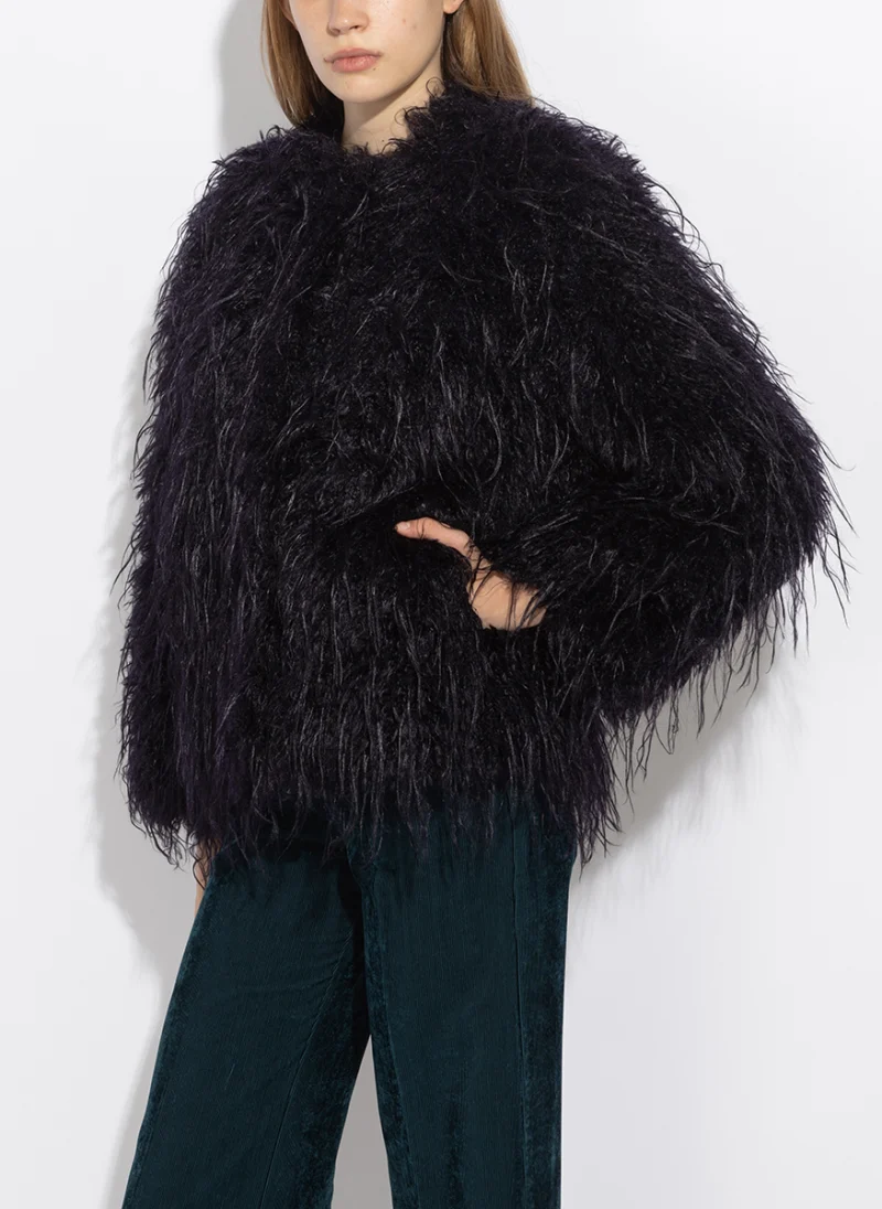 Късо палто 'Faux fur' forte_forte — снимка 2
