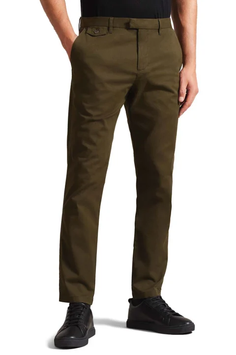 Панталон Haydae Slim Fit Textured Chino Trouser 267356 khaki — снимка 2