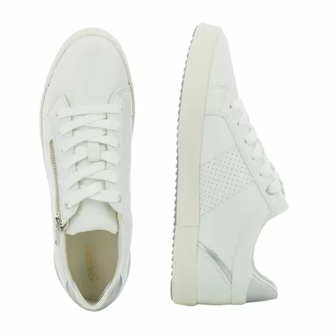 Дамски Сникърс GEOX – D366HE 229 D BLOMIEE WHITE/SILVER — снимка 5