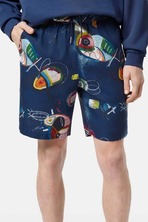 Бермуда Fave Relaxed Fit Printed 180008 SC401 abstract island night aop — снимка 2