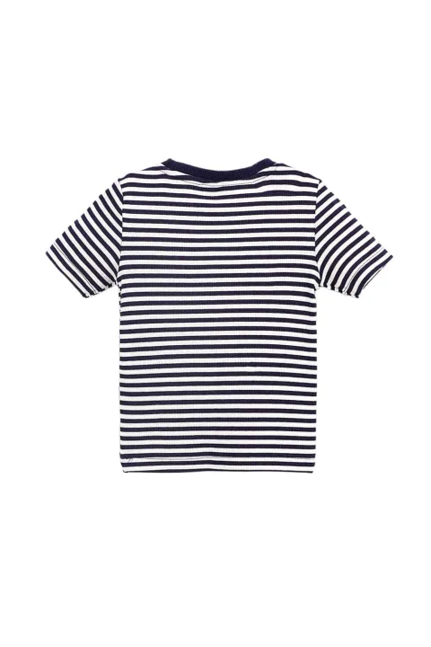 Детски Top Komjosse S/S O-Neck Top Jrs 15253850 19-3815 tcx evening blue — снимка 2