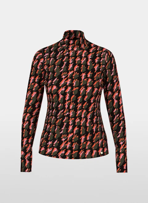 Блуза с принт 'Houndstooth' Marc Cain Collections — снимка 6