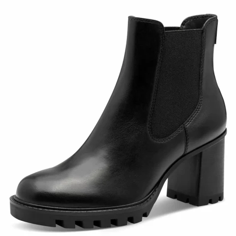 Дамски Боти На Ток TAMARIS – 1-25371-45-020 BLACK MATT — снимка 3