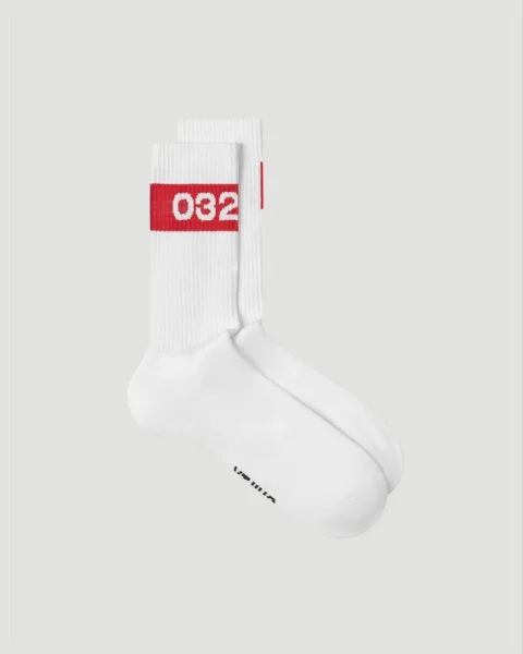 Tape Socks in White