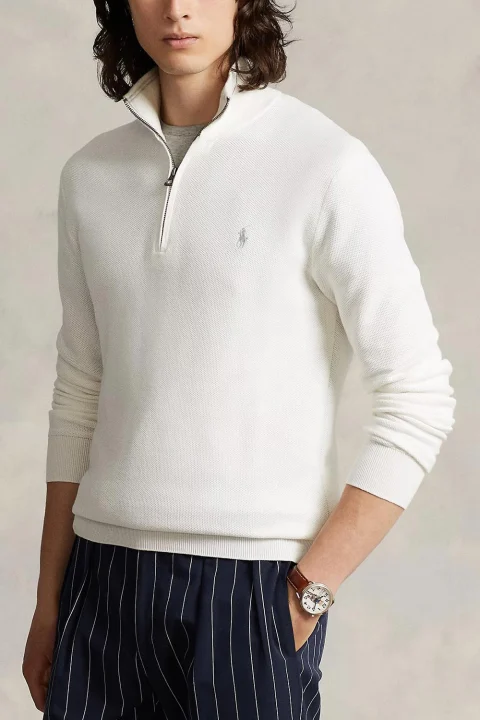 Плетено Ls Hz-Long Sleeve 710932304502 100 white — снимка 2