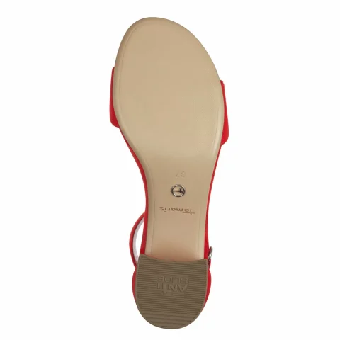 Дамски Сандали На Ток TAMARIS – 1-28201-42-500 RED — снимка 6