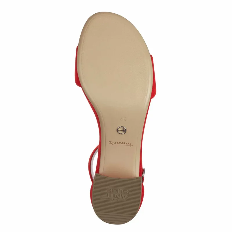 Дамски Сандали На Ток TAMARIS – 1-28201-42-500 RED — снимка 6