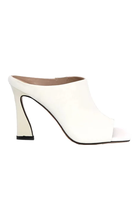 Mules Pamelia Heels 0116001250 bs white