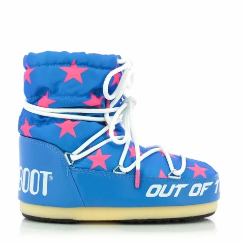 Дамски Спортни Боти MOON BOOT – 14601700 LIGHT LOW STARS BLUE/PINK