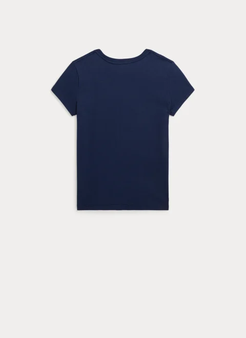 Тишърт с бродерия Ralph Lauren Kids 7-14 — снимка 5