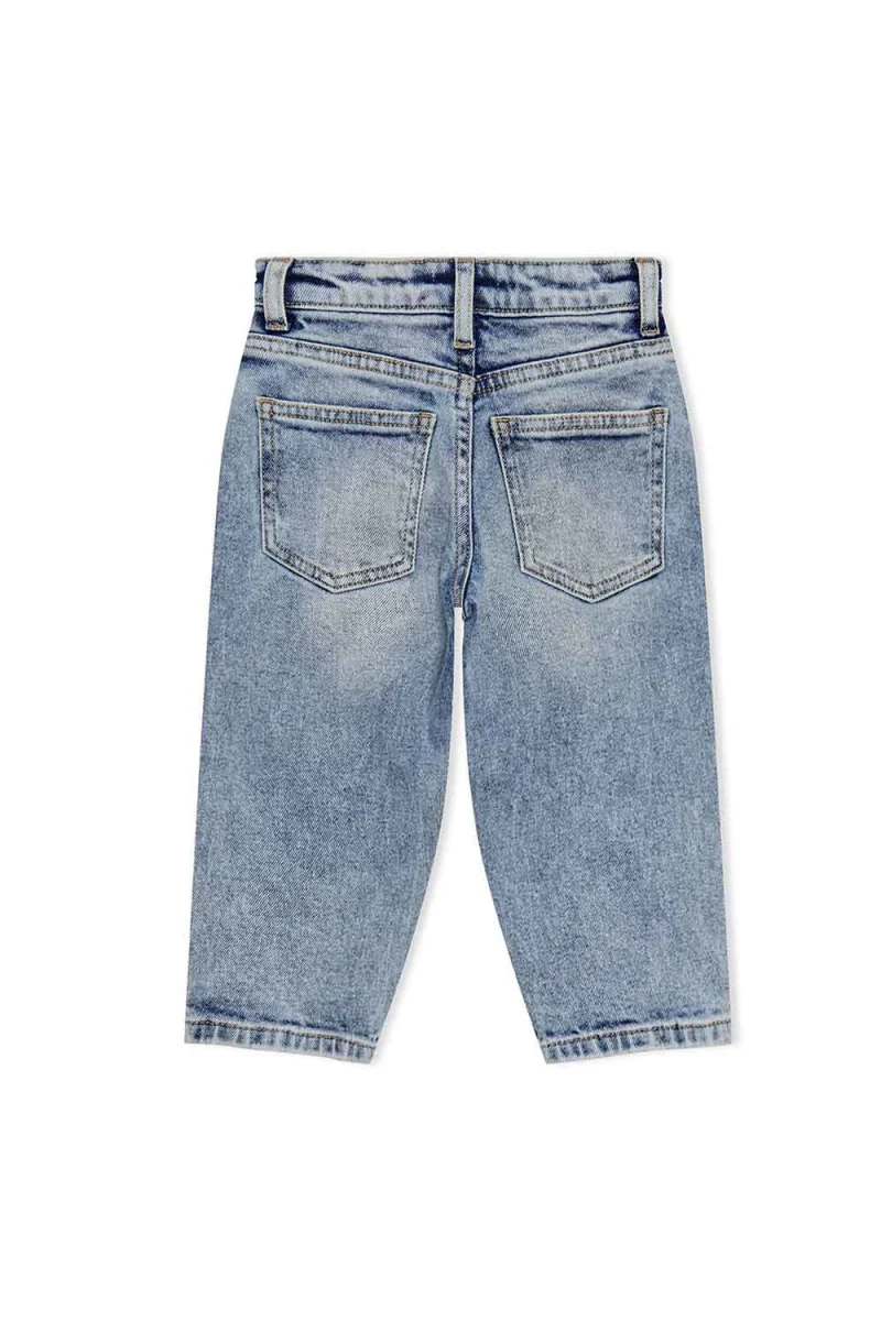 Детски Jean Kmgcalla Mom Fit Dest Dnm Az5564 15256453 bs000053 light blue denim — снимка 2