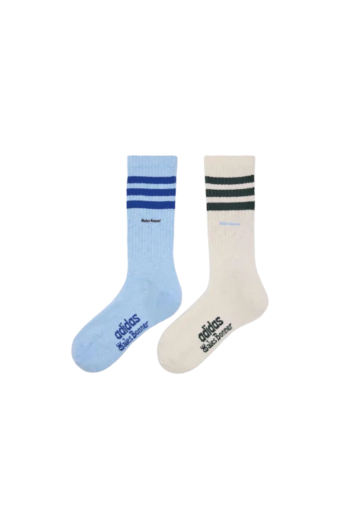 Socks in Chalk White & Clear Sky