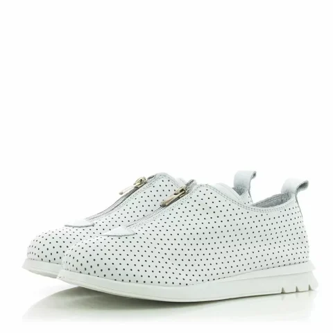 Дамски Ежедневни VENEZIA – 446-45631 LEATHER WHITE — снимка 3