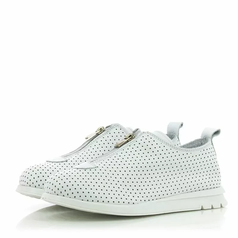 Дамски Ежедневни VENEZIA – 446-45631 LEATHER WHITE — снимка 3