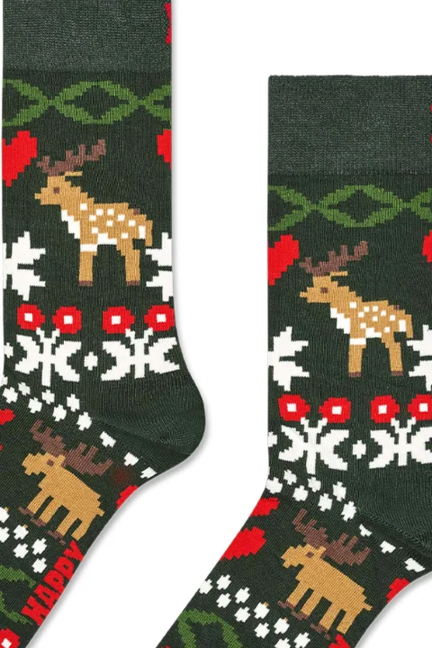 Чорапи Fair Isle Reindeer Love P006146 multicolor — снимка 2