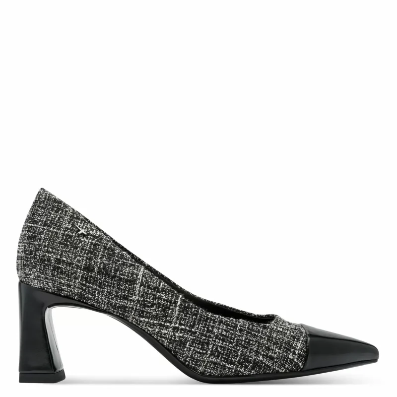 Токчета TAMARIS – 1-22466-45-009 BLACK/WHITE