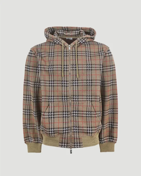Check Jacquard Hoodie