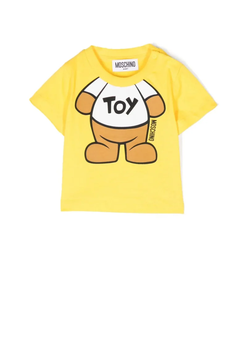 Тишърт с принт Moschino Kids — снимка 7