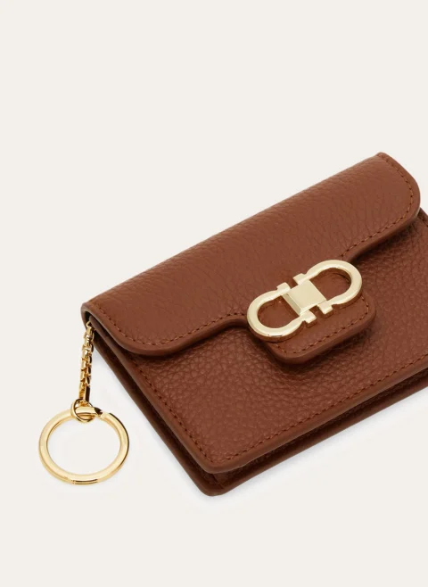 Ключодържател от естествена кожа 'Gancini' Ferragamo — снимка 3