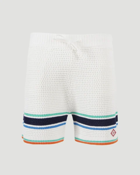 Crochet Effect Tennis Shorts