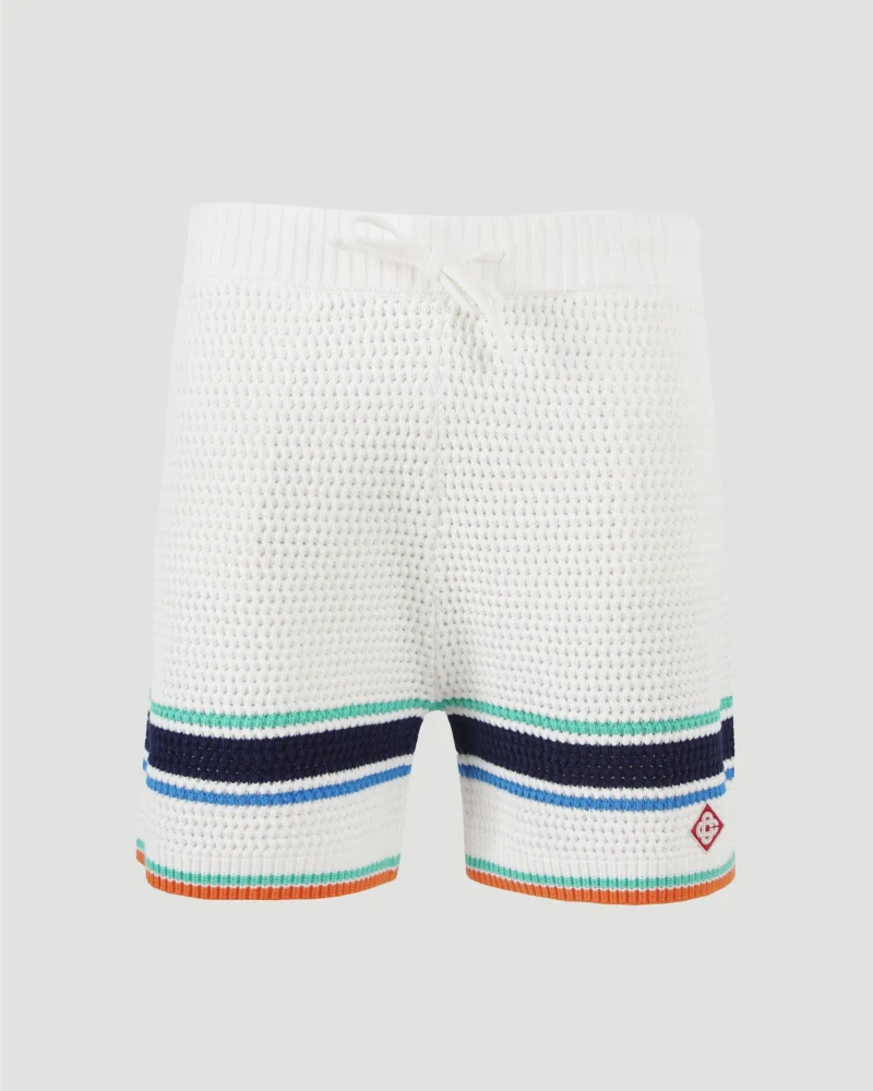 Crochet Effect Tennis Shorts