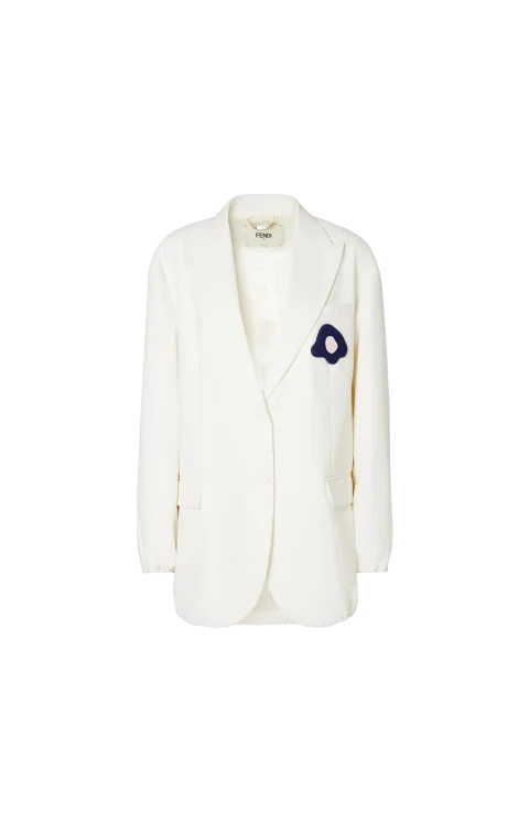 White Canvas Jacket — снимка 2