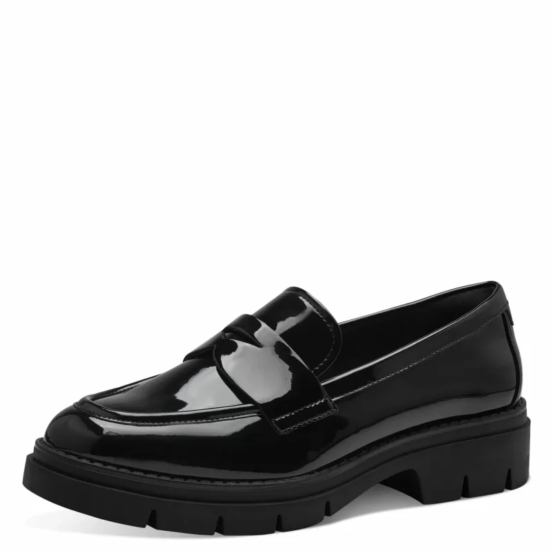 Дамски Лоуфър TAMARIS – 1-24313-42-018 BLACK PATENT — снимка 3