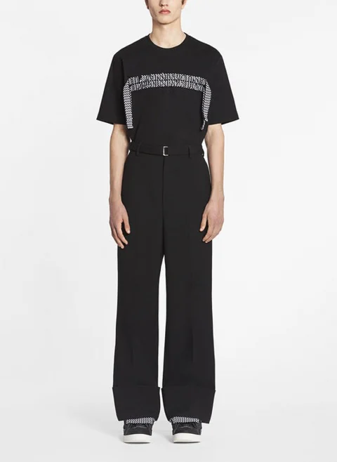 Тишърт с бродерия Lanvin — снимка 6